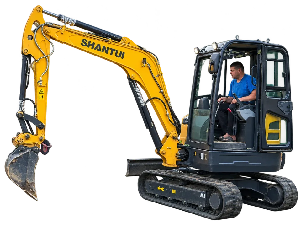 Мини-экскаватор Shantui SE36SR с оператором Kopatel.by